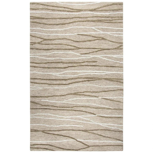 LOOMLAN Boot Lines Beige Large Area Rugs