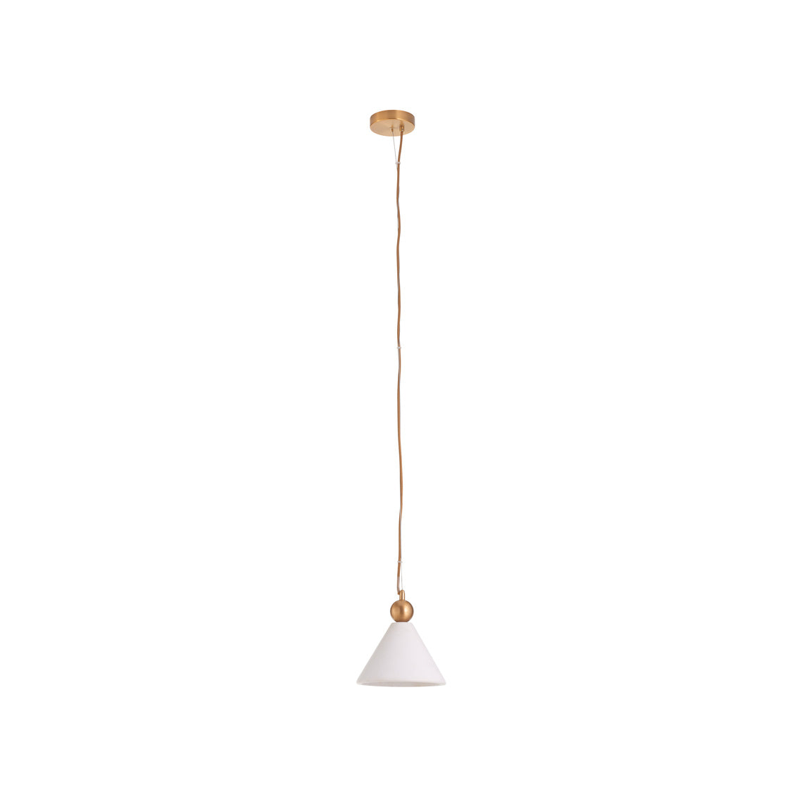 Wildwood Jett Sleek Marble Shade White Pendant
