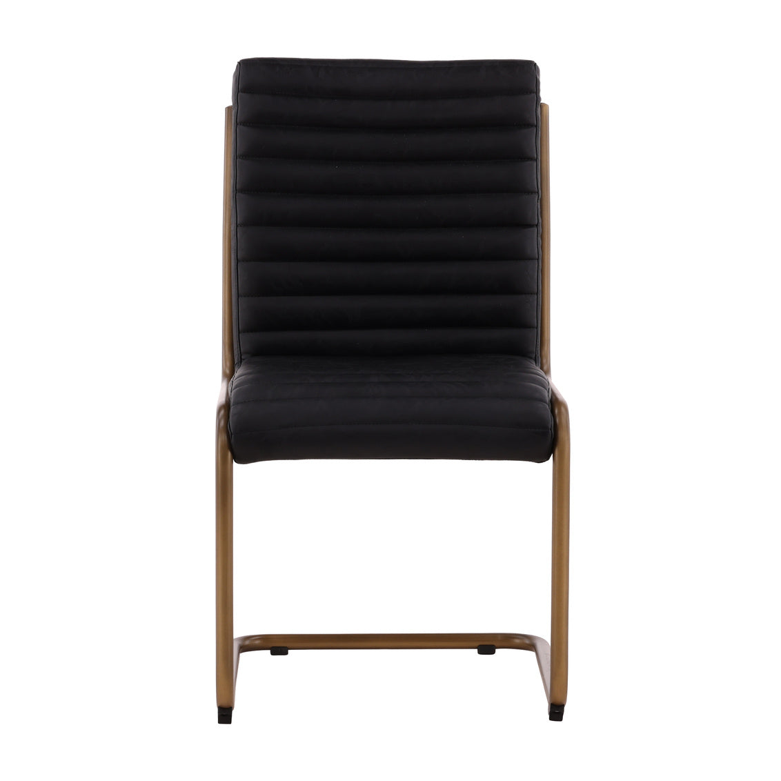 Furniture Classics Russotto Black Leather Dining Chair 2PC