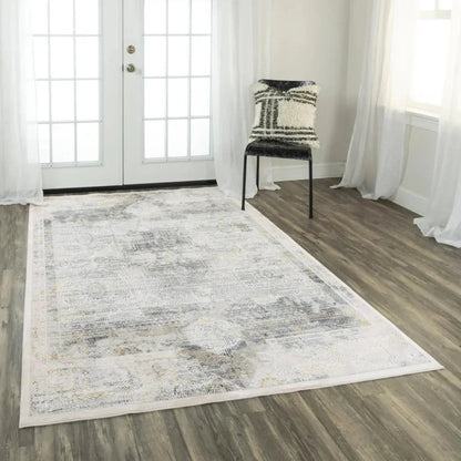 Dite Diamond Gray Kitchen Hallway Runner Rug -- gray