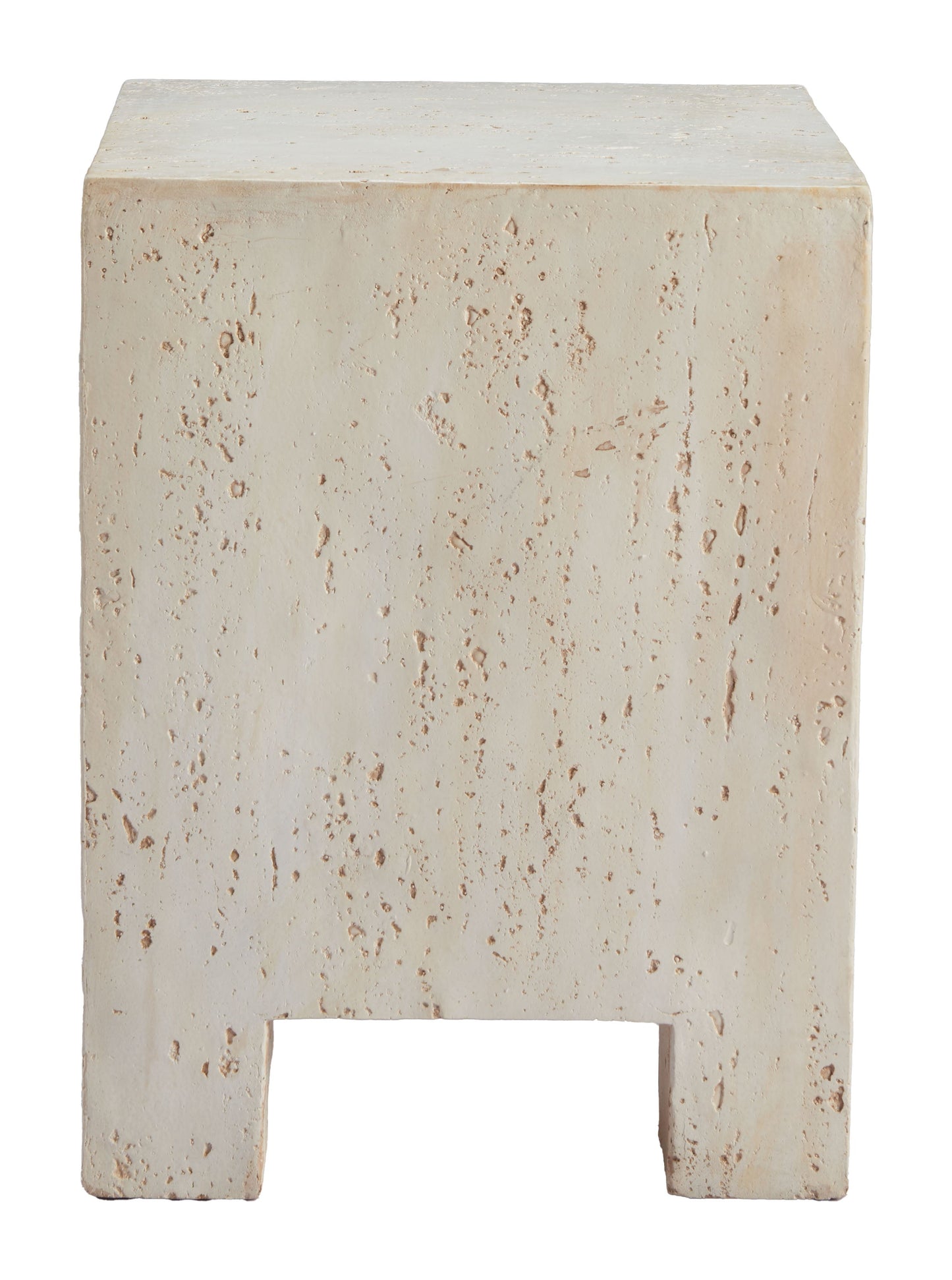 Kitara Metal Beige Square Side Table