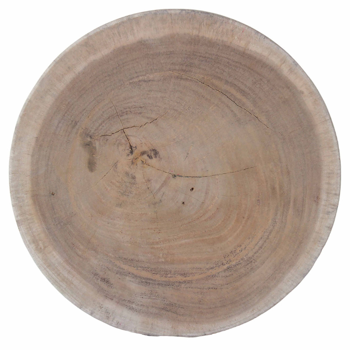 Kaya Suar Natural Wood Stool Munggur Handmade Ottoman -- Natural