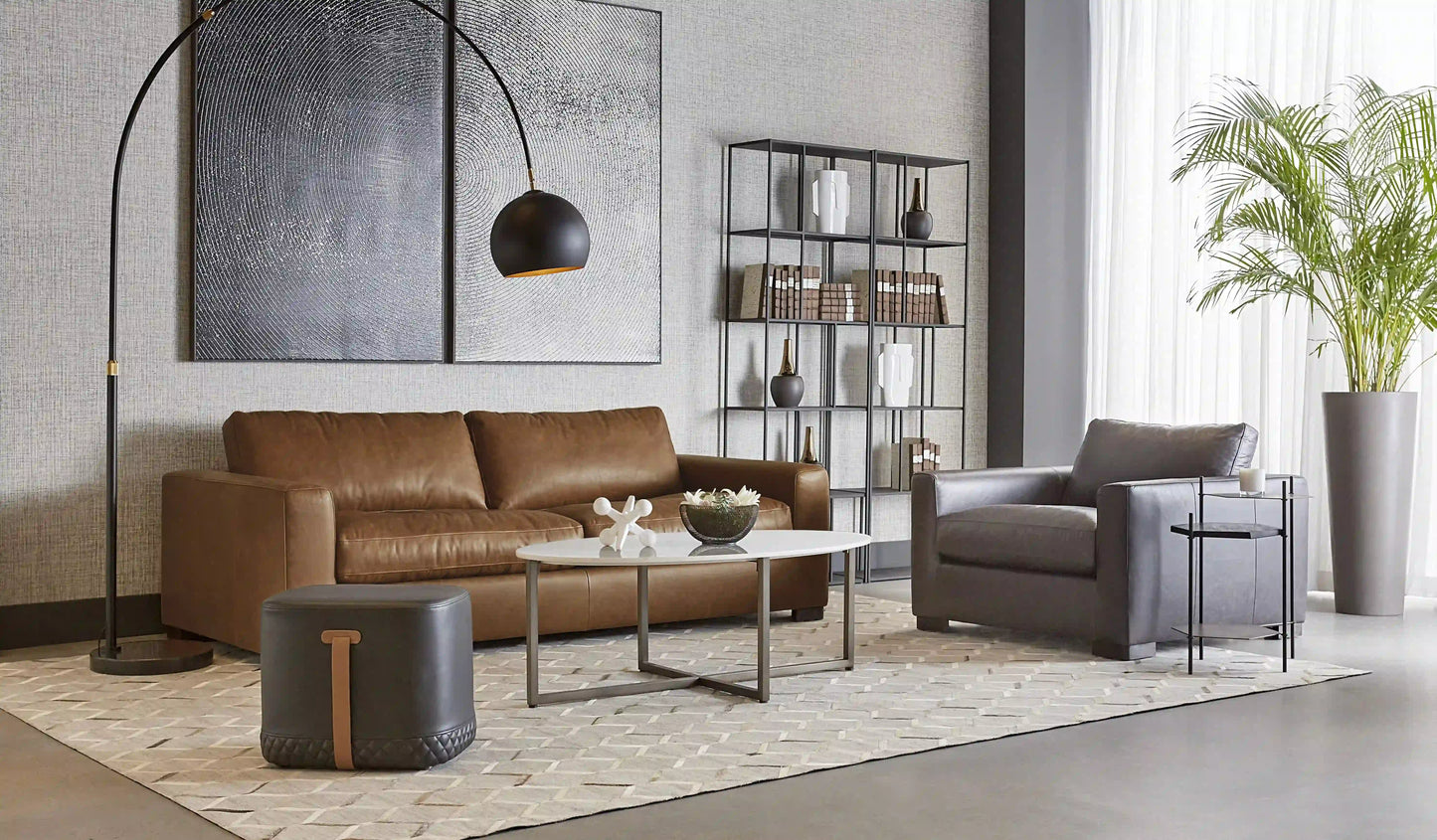 SUNPAN Baylor Leather Armchair