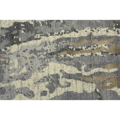 Agra Abstract Beige Large Area Rugs For Living Room - LOOMLAN - LOOMLAN - Area Rugs
