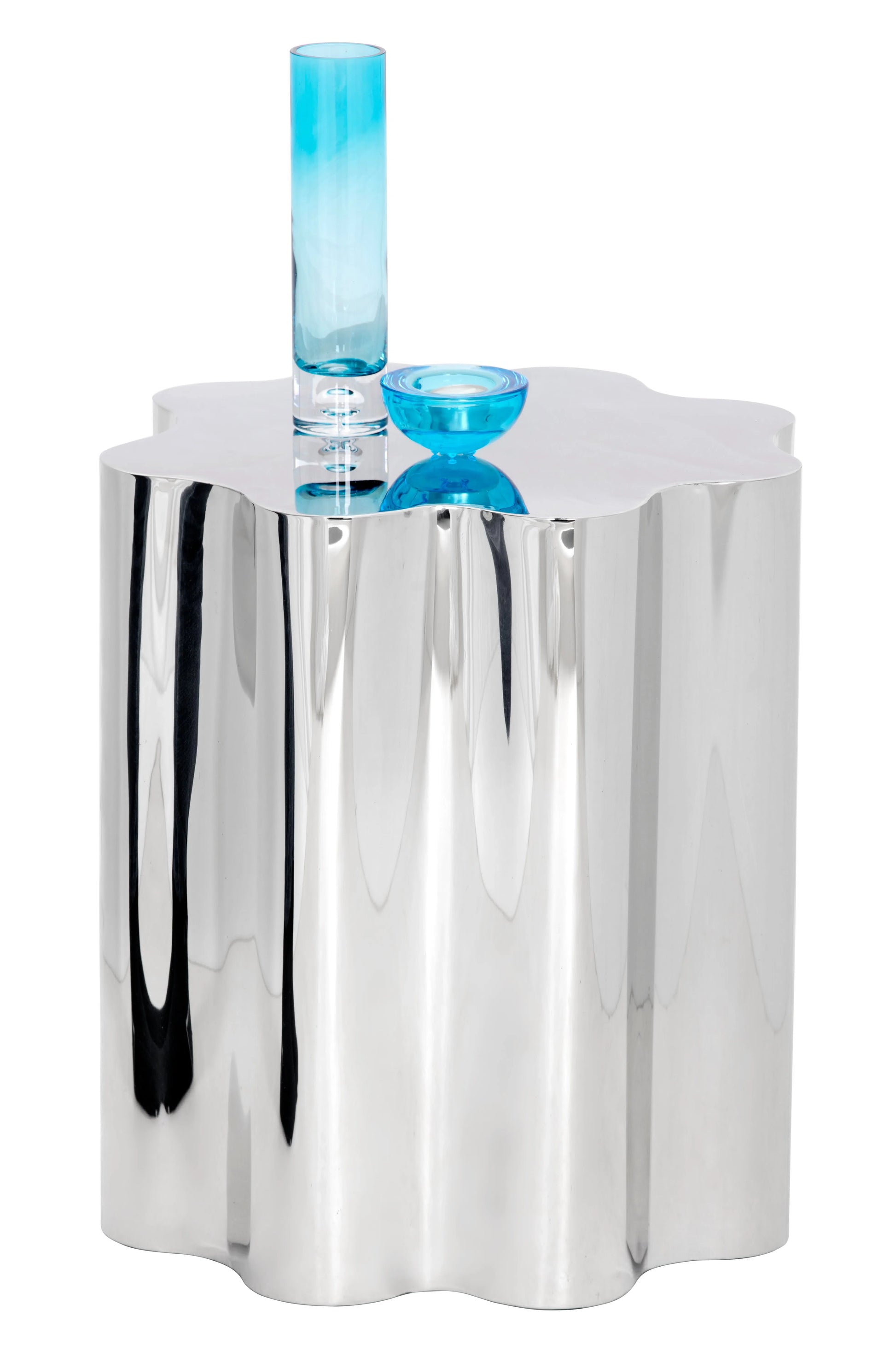 SUNPAN Dahlia Steel Geometric End Table