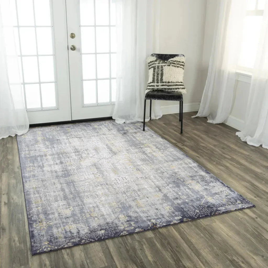Dirk Diamond Gray Kitchen Hallway Runner Rug -- gray