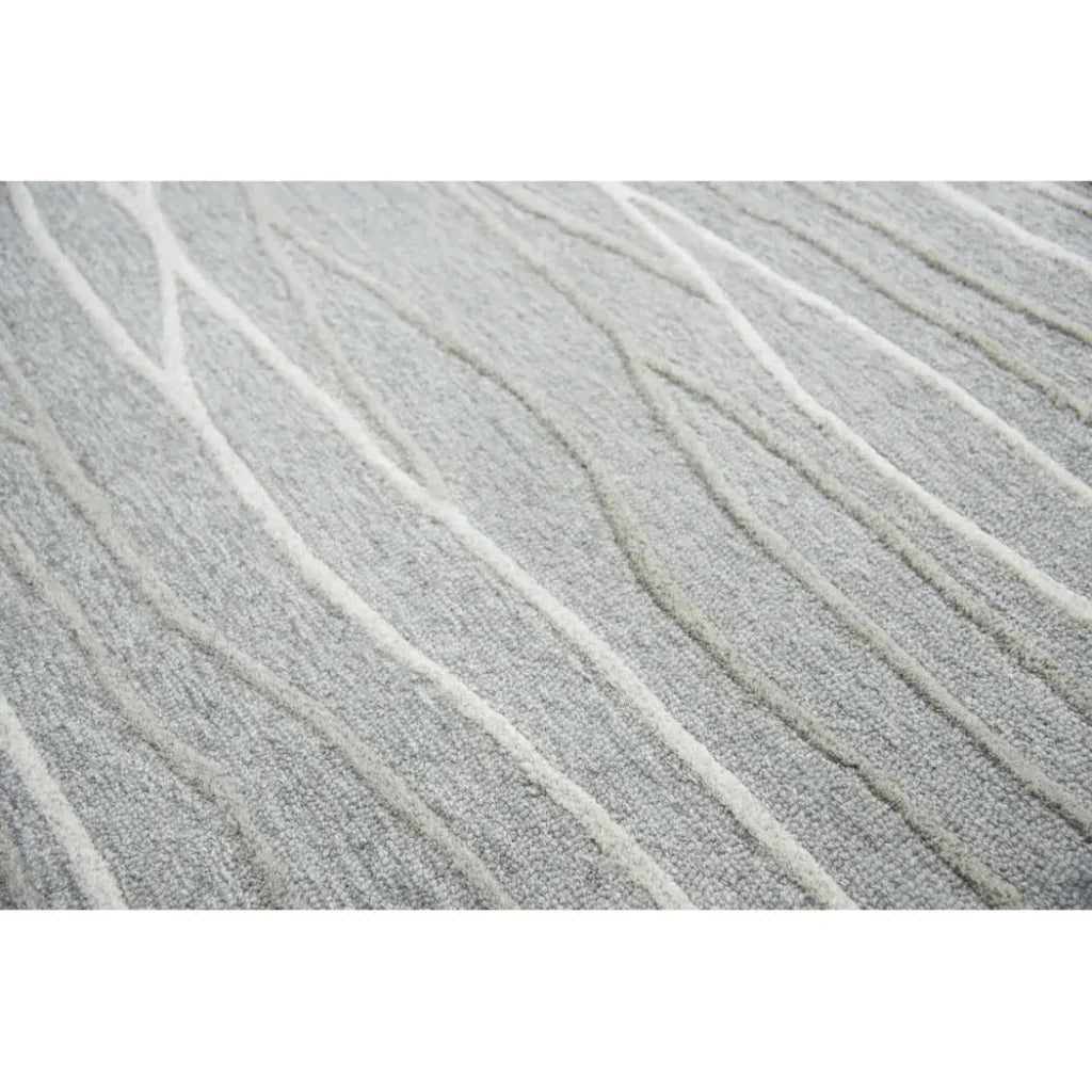 Bool Lines Gray Large Area Rugs For Living Room - LOOMLAN - LOOMLAN - Area Rugs