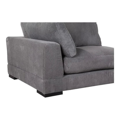 3 PC Grey Corduroy Couch Large Reversible Modular Sofa Modular Sofas LOOMLAN By Moe's Home