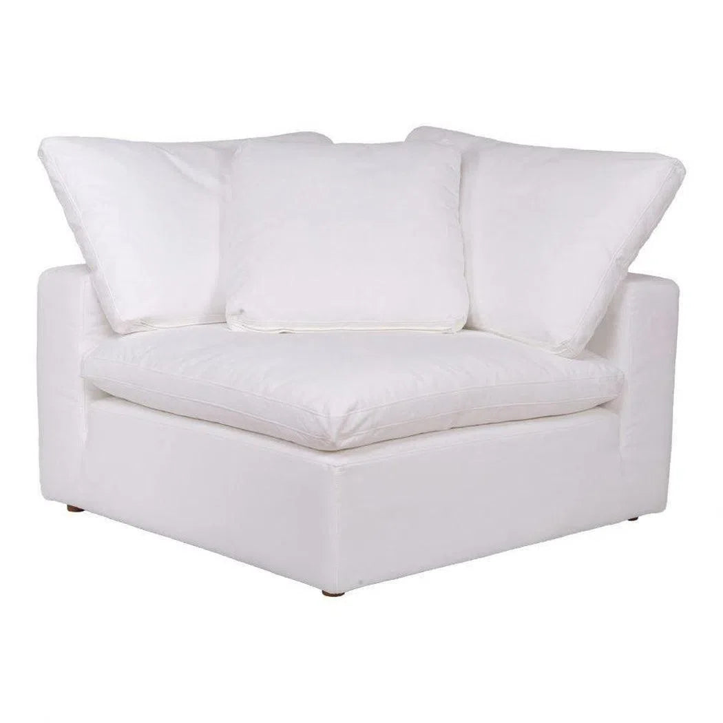 3 PC Stain Resistant Performance Fabric White Nook Modular Modular Sofas LOOMLAN By Moe's Home