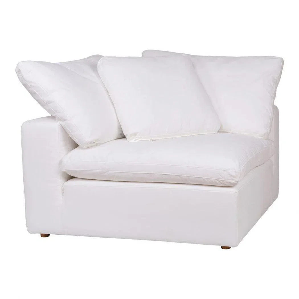 3 PC Stain Resistant Performance Fabric White Nook Modular Modular Sofas LOOMLAN By Moe's Home