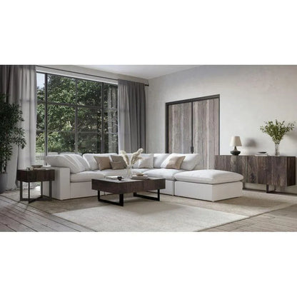 3 PC Stain Resistant Performance Terra Condo White Nook Modular Modular Sofas LOOMLAN By Moe's Home