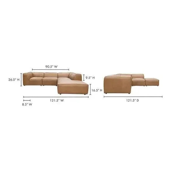 Form Tan Modular Sectional Ottoman 5PC Convertible -- view 12