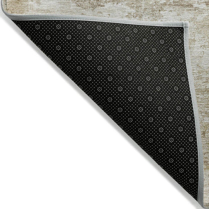 Kaelira Brown Washable Indoor-Outdoor Rug