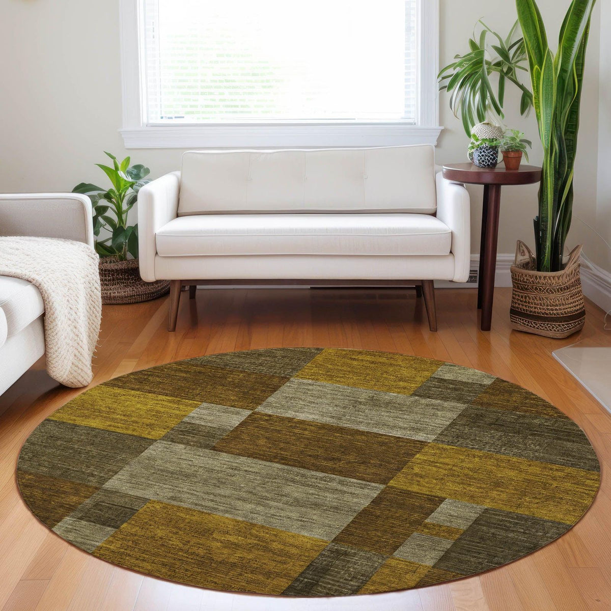 Iriyn Gray Washable Indoor-Outdoor Rug