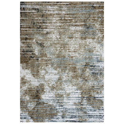 Beem Abstract Brown Large Area Rugs For Living Room