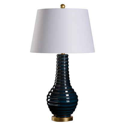 Wildwood Amelia Rich Blue Glaze Ceramic Table Lamp