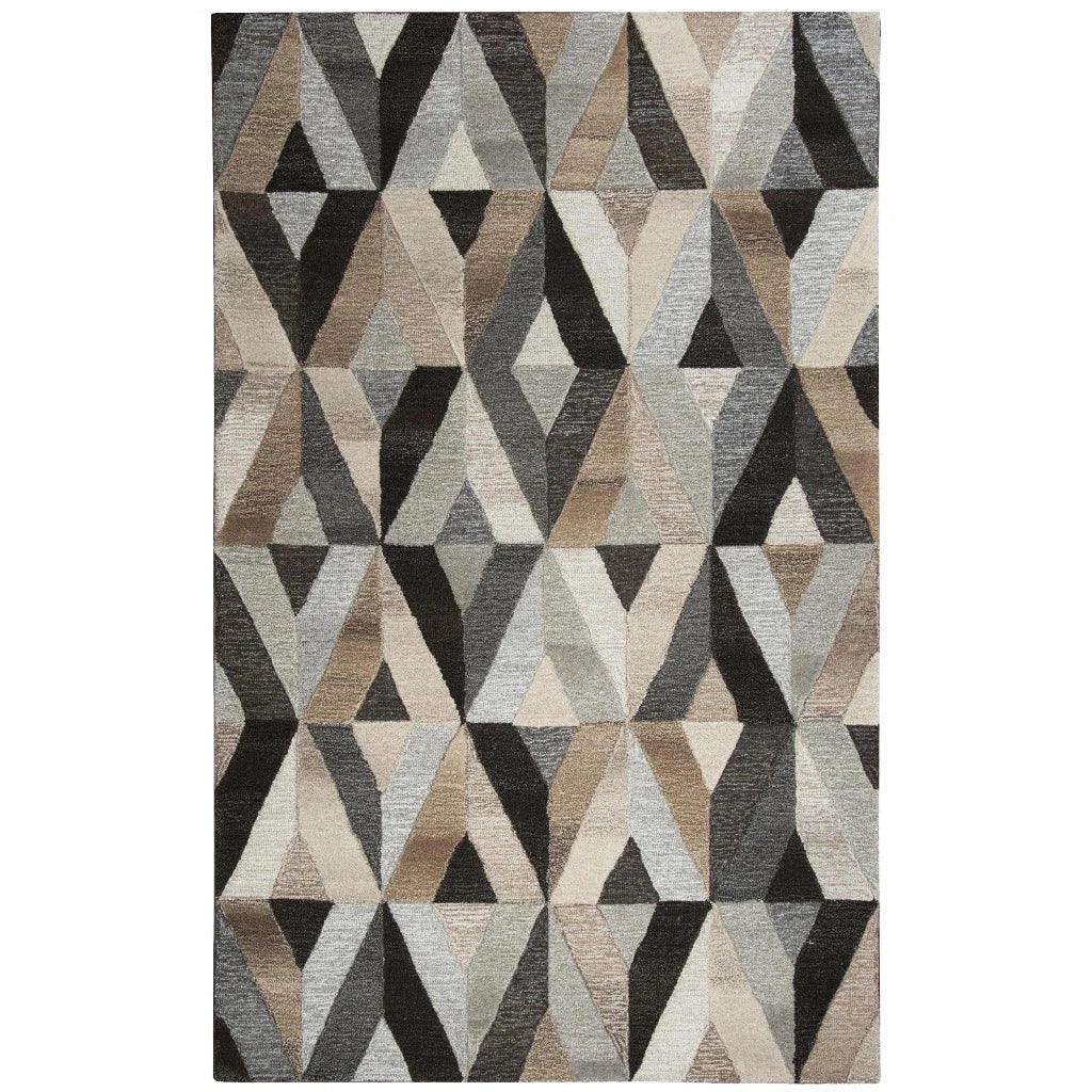 Clay Geometric Gray Large Area Rugs For Living Room