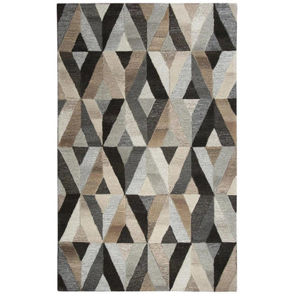 Clay Geometric Gray Large Area Rugs For Living Room