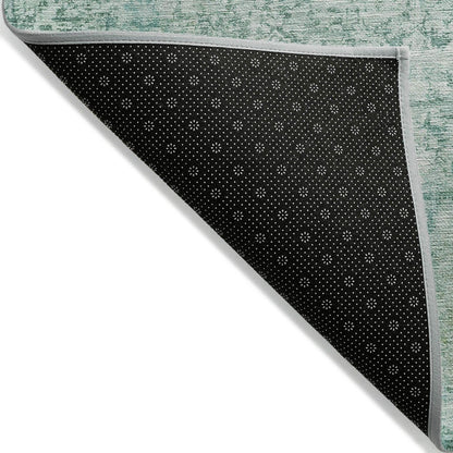 Kaelien Teal Washable Indoor-Outdoor Rug