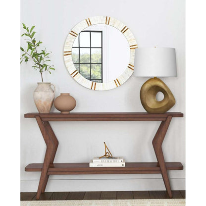Stratton Wood Brown Sofa Table - Heirloom Quality Wood - view 2