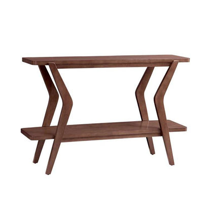 Stratton Wood Brown Sofa Table - Heirloom Quality Wood