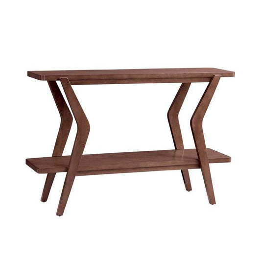 Stratton Wood Brown Sofa Table - Heirloom Quality Wood