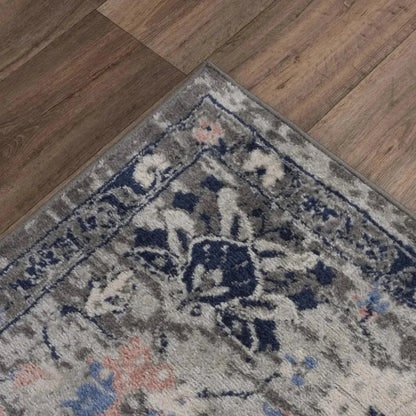 Dant Medallion Gray Kitchen Hallway Runner Rug - LOOMLAN - LOOMLAN - Area Rugs