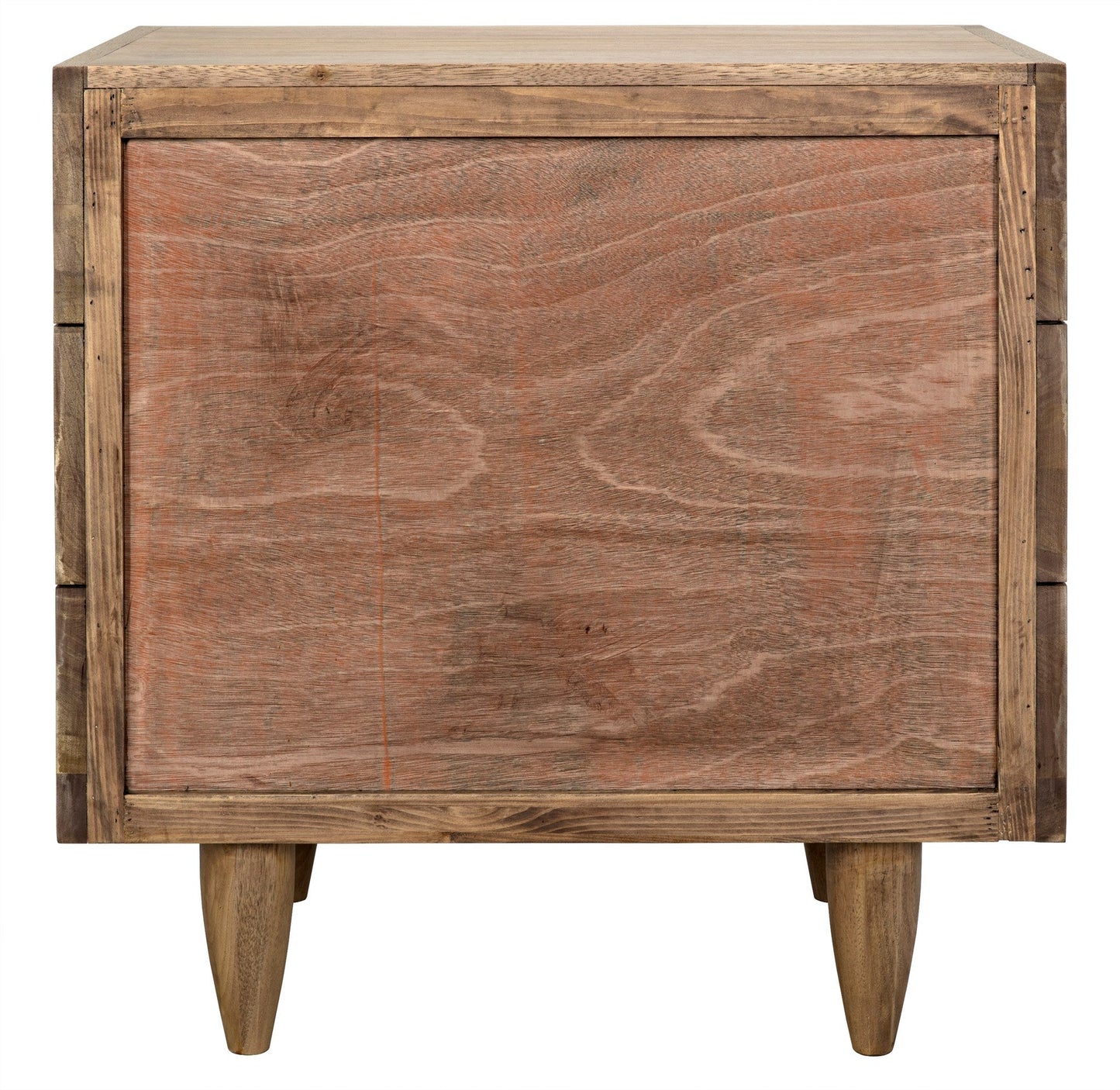 32" DavidSide Wood Washed Walnut Rectangle Side Table-Side Tables-Noir-Sideboards and Things