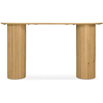 Povera Wood Oval Console Table -- view 8