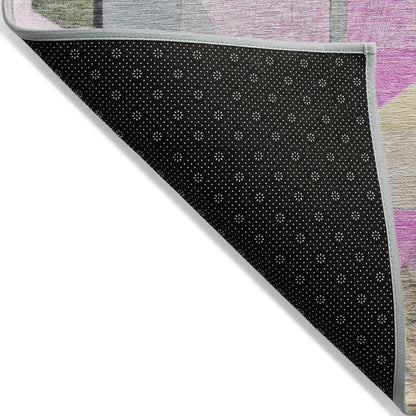 Jaelira Purple Washable Indoor-Outdoor Rug
