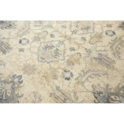 Crwt Floral Light Beige Large Area Rugs For Living Room - LOOMLAN - LOOMLAN - Area Rugs