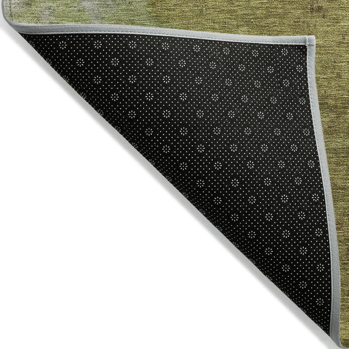 Iriel Green Washable Indoor-Outdoor Rug