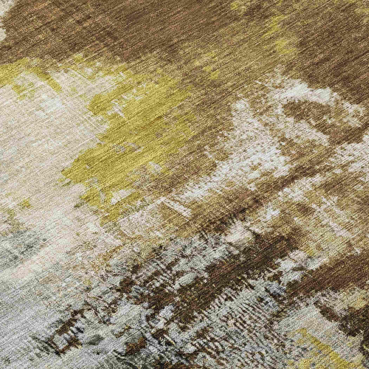 Iriara Brown Washable Indoor-Outdoor Rug