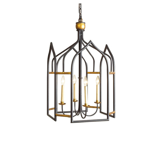 Chelsea House Seville Black Gold Five-Light Lantern