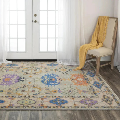 Colv Floral Gray Large Area Rugs For Living Room -- gray