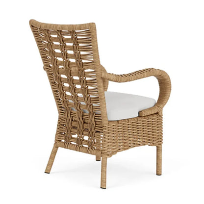 Lloyd Flanders Magnolia Brown Outdoor Dining Armchair