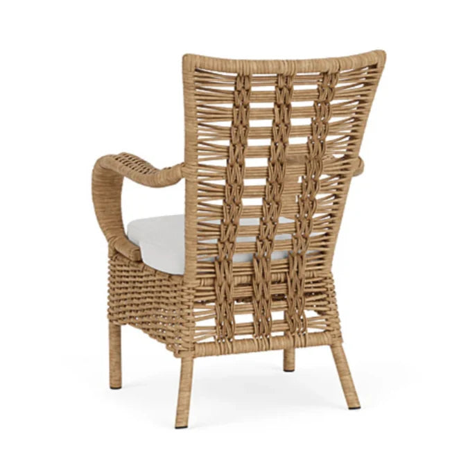 Lloyd Flanders Magnolia Brown Outdoor Dining Armchair
