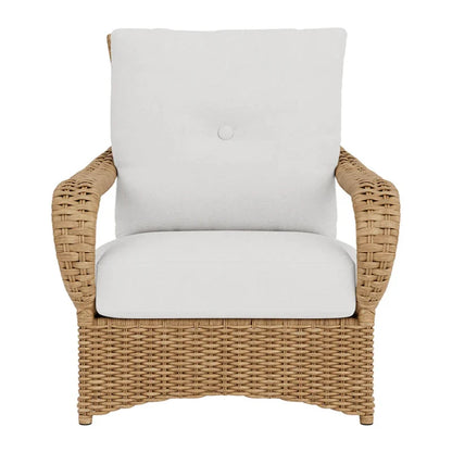 Lloyd Flanders Magnolia Brown Outdoor Lounge Chair