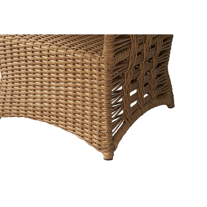 Lloyd Flanders Magnolia Round Umbrella Outdoor Dining Table