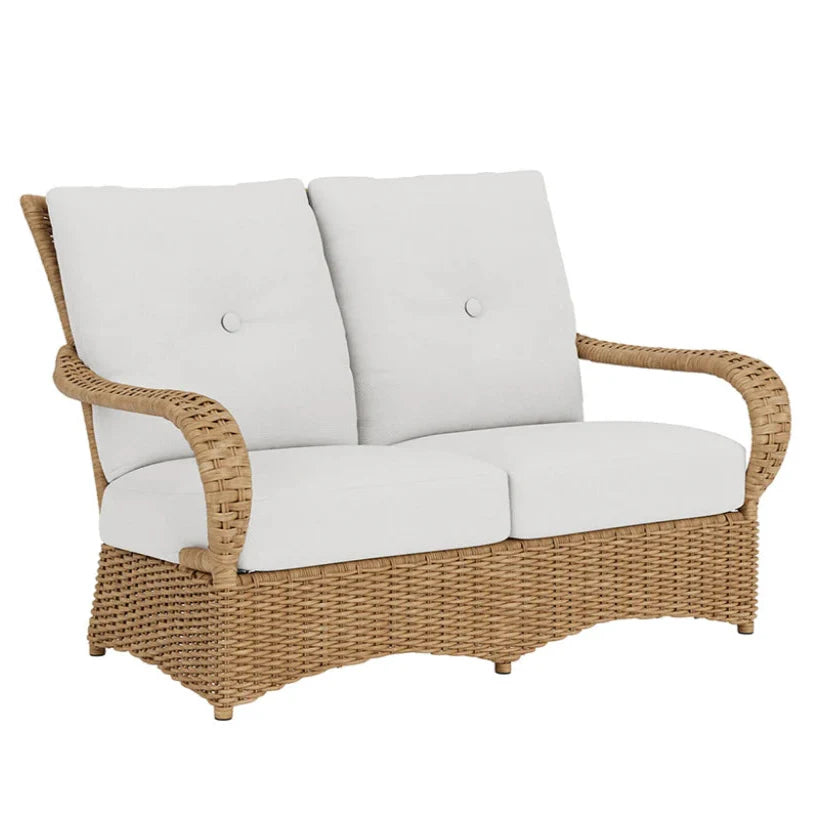 Lloyd Flanders Magnolia Brown Outdoor Loveseat
