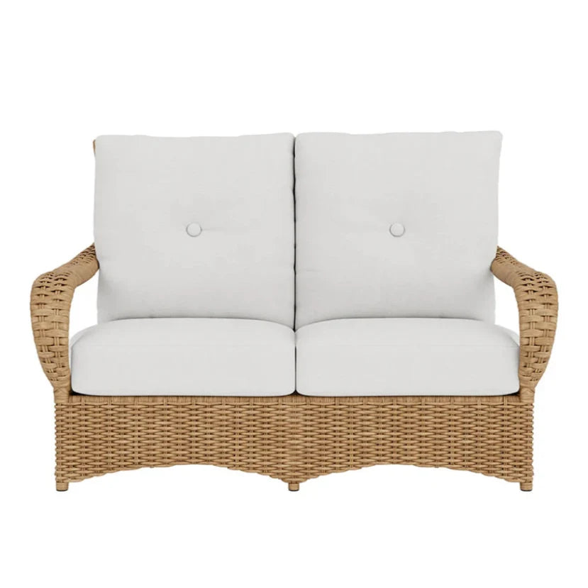 Lloyd Flanders Magnolia Brown Outdoor Loveseat
