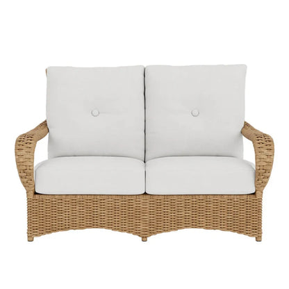 Lloyd Flanders Magnolia Brown Outdoor Loveseat