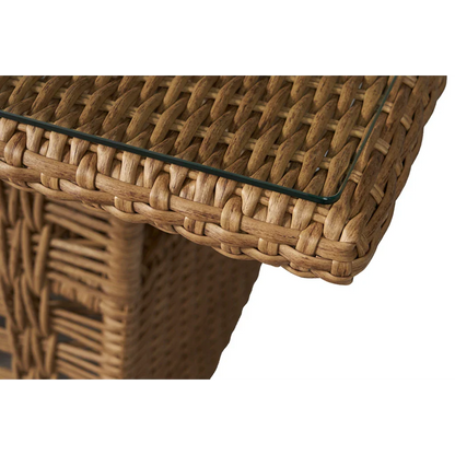 Magnolia Rectangular Umbrella Outdoor Dining Table-Outdoor Dining Tables-Lloyd Flanders-Sideboads And Things