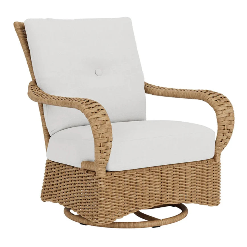 Magnolia Swivel Glider Outdoor Lounge Chair-Outdoor Lounge Chairs-Lloyd Flanders-Sideboads And Things