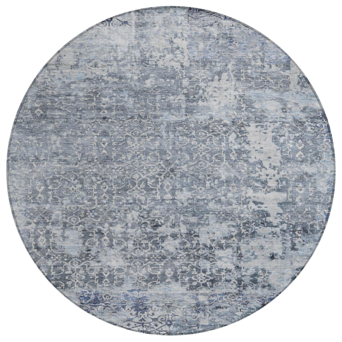 Jaelara Blue Washable Indoor-Outdoor Rug