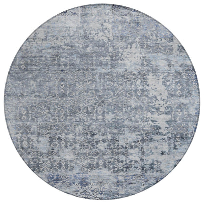 Jaelara Blue Washable Indoor-Outdoor Rug
