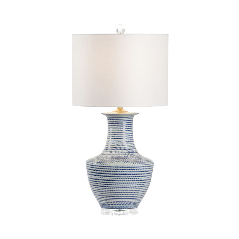 Chelsea House Classic White Round Shade Table Lamp