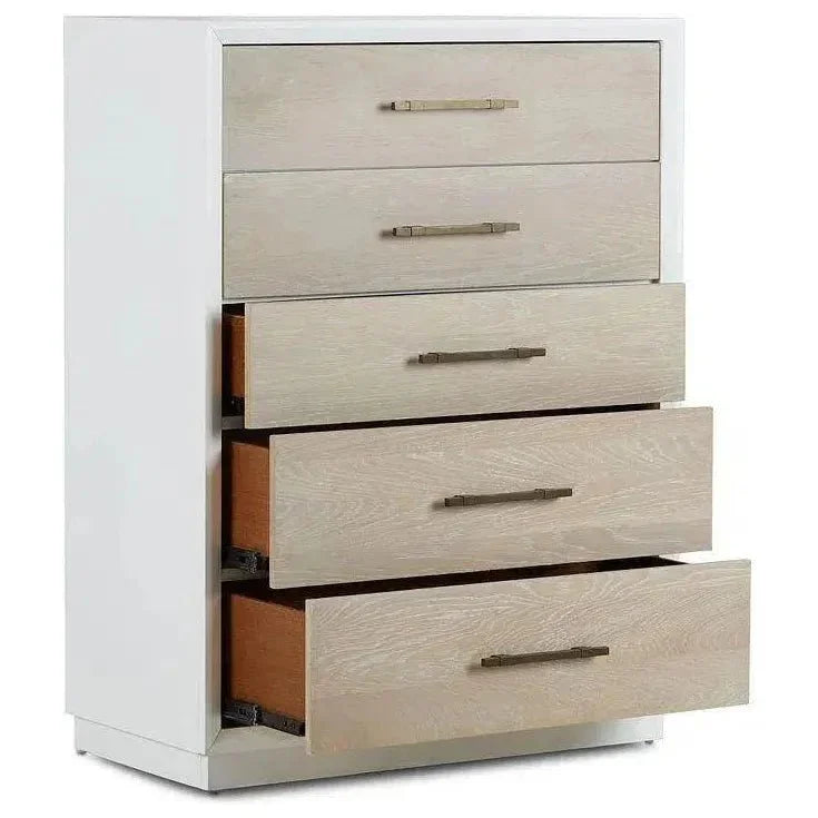 High Gloss Boca Grande Five Drawer Chest -- view 5