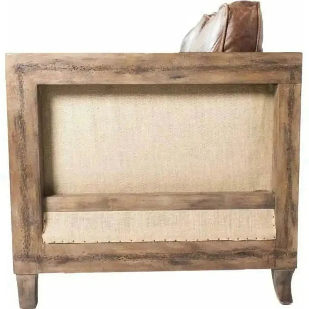 Darlington Brown Leather Club Chair -- view 4