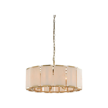 Perla Warm Antique Brass Chandelier
